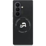 Karl Lagerfeld PU Karl and Choupette Heads Magnetic kryt pre Samsung Galaxy Z Fold 8 Ultra, čierny