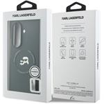 Karl Lagerfeld PU Karl and Choupette Heads Magnetic kryt pre Samsung Galaxy Z Fold 8 Ultra, čierny