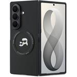 Karl Lagerfeld PU Karl and Choupette Heads Magnetic kryt pre Samsung Galaxy Z Fold 8 Ultra, čierny