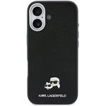 Karl Lagerfeld PU Karl and Choupette Heads Pins MagSafe kryt pre iPhone 17, čierny