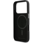 Karl Lagerfeld PU Karl and Choupette Heads Pins MagSafe kryt pre iPhone 17 Pro Max, čierny