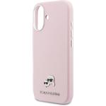 Karl Lagerfeld PU Karl and Choupette Heads Pins MagSafe kryt pre iPhone 17, ružový