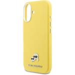 Karl Lagerfeld PU Karl and Choupette Heads Pins MagSafe kryt pre iPhone 17, žltý