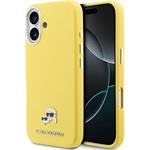 Karl Lagerfeld PU Karl and Choupette Heads Pins MagSafe kryt pre iPhone 17, žltý