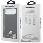 Karl Lagerfeld PU Karl and Choupette Heads Pins MagSafe kryt pre iPhone Air, čierny