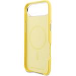 Karl Lagerfeld PU Karl and Choupette Heads Pins MagSafe kryt pre iPhone Air, žltý