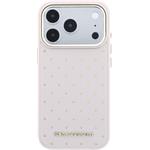 Karl Lagerfeld PU Perforated Gold Dots MagSafe kryt pre iPhone 17 Pro, ružový