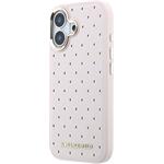 Karl Lagerfeld PU Perforated Gold Dots MagSafe kryt pre iPhone 17, ružový