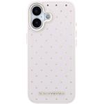 Karl Lagerfeld PU Perforated Gold Dots MagSafe kryt pre iPhone 17, ružový