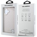 Karl Lagerfeld PU Perforated Gold Dots MagSafe kryt pre iPhone 17, ružový