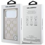 Karl Lagerfeld PU Perforated Monogram MagSafe kryt pre iPhone 17 Pro, ružový