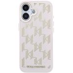 Karl Lagerfeld PU Perforated Monogram MagSafe kryt pre iPhone 17, ružový