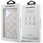 Karl Lagerfeld PU Perforated Monogram MagSafe kryt pre iPhone 17, ružový