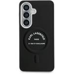 Karl Lagerfeld PU RSG Logo Magnetic kryt pre Samsung Galaxy S26, čierny
