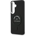 Karl Lagerfeld PU RSG Logo Magnetic kryt pre Samsung Galaxy S26+, čierny