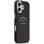 Karl Lagerfeld PU RSG Logo MagSafe kryt pre iPhone 17, čierny