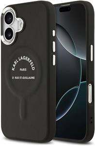 Karl Lagerfeld PU RSG Logo MagSafe kryt pre iPhone 17, čierny