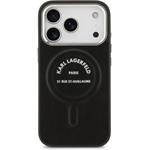 Karl Lagerfeld PU RSG Logo MagSafe kryt pre iPhone 17 Pro Max, čierny