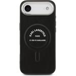 Karl Lagerfeld PU RSG Logo MagSafe kryt pre iPhone Air, čierny
