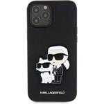 Karl Lagerfeld PU Saffiano Karl a Choupette NFT kryt pre iPhone 12 Pro Max Black