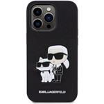 Karl Lagerfeld PU Saffiano Karl a Choupette NFT kryt pre iPhone 13 Pro, čierny