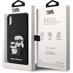 Karl Lagerfeld PU Saffiano Karl a Choupette NFT kryt pre iPhone XR Black