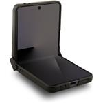 Karl Lagerfeld PU Saffiano Karl and Choupette kryt pre Samsung Galaxy Z Flip 7, čierny