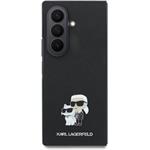 Karl Lagerfeld PU Saffiano Karl and Choupette kryt pre Samsung Galaxy Z Fold 8 Ultra, čierny