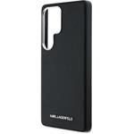 Karl Lagerfeld PU Saffiano Metal Logo and Frame kryt pre Samsung Galaxy S25 Ultra, čierny