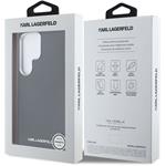 Karl Lagerfeld PU Saffiano Metal Logo and Frame kryt pre Samsung Galaxy S25 Ultra, čierny