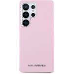 Karl Lagerfeld PU Saffiano Metal Logo and Frame kryt pre Samsung Galaxy S25 Ultra, ružový