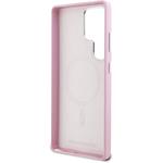 Karl Lagerfeld PU Saffiano Metal Logo and Frame kryt pre Samsung Galaxy S25 Ultra, ružový