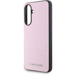 Karl Lagerfeld PU Saffiano Metal Logo kryt pre Samsung Galaxy A56, ružový