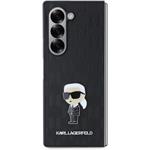 Karl Lagerfeld PU Saffiano Monogram Ikonik kryt pre Samsung Galaxy Z Fold 6, čierny