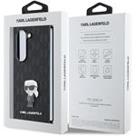 Karl Lagerfeld PU Saffiano Monogram Ikonik kryt pre Samsung Galaxy Z Fold 6, čierny