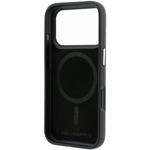 Karl Lagerfeld PU Semi Wrap Smooth Sketch Bodies Magsafe kryt pre iPhone 18 Pro Max, Burgundy