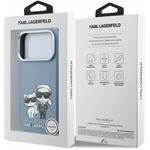 Karl Lagerfeld PU Semi Wrap Smooth Sketch Bodies Magsafe kryt pre iPhone 18 Pro Max, modrý