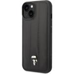 Karl Lagerfeld Quilted Puffy Ikonik Logo zadný kryt pre iPhone 14 Plus, čierny