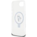 Karl Lagerfeld Ringstand Karl and Choupette MagSafe kryt pre iPhone 16e, biely