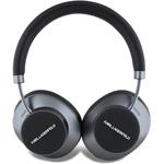 Karl Lagerfeld Saffiano Metal Logo ANC/ENC bezdrôtové slúchadlá, čierne