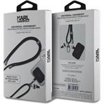 Karl Lagerfeld Universal Crossbody Popruh, čierny