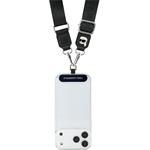 Karl Lagerfeld Universal Crossbody popruh Karl Patch, čierny