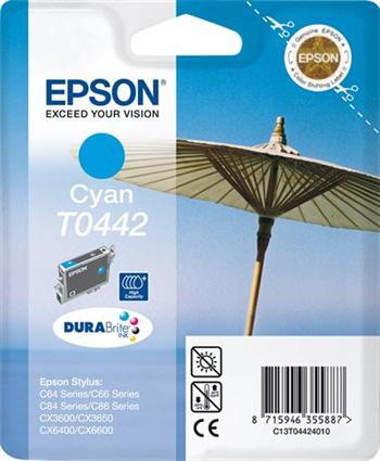 kazeta EPSON T044240 Cyan, C64/C66/C84/C86/CX3650 (13ml.)