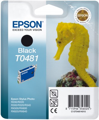 kazeta EPSON T048140 Black, RX500/RX600/R300 (13ml.)