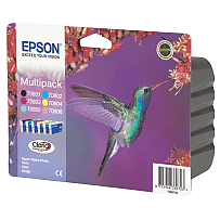 kazeta Epson T080740 multipack - 6 ink. (C/M/Y/LC/LM/K),R265/360/RX560