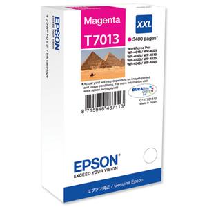 kazeta EPSON T7013 XXL Magenta WP4000/4500 series (3400 str.)