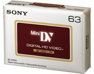 Kazeta SONY Mini DV pro HDV kamery 63min
