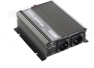 KEETEC CAR1200, menič napätia z 12V na 230V + USB, 1200W