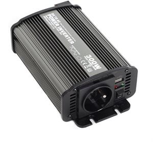 KEETEC CAR300, menič napätia z 12V na 230V, USB, 300W