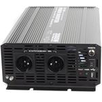 KEETEC CAR3000-24V, menič napätia z 24V na 230V + USB, 3000W